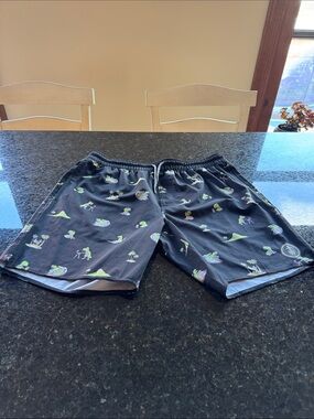 Performance Apparel - Black T-Rex Pattern - Men’s Casual Board Shorts